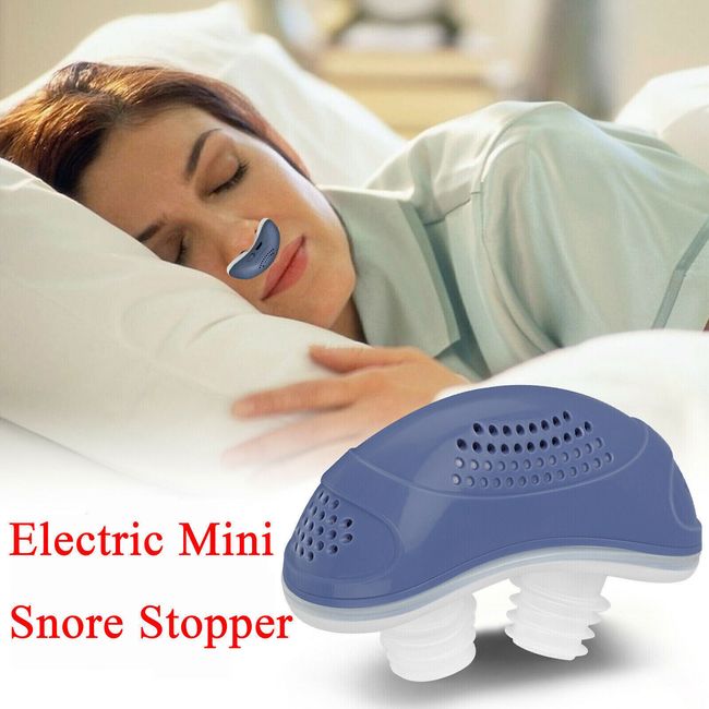 Electric Mini Noise Anti Snoring Device Sleep Apnea Stop Snore Aid Stopper USA