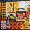 PRINTED KITCHEN RUG (nonskid back) (18" x 28") COFFEE CUPS & SPOONS, Soho