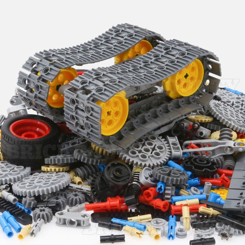BrickBounty 846 Pcs Technical-Parts Compatible with Technic Set, Tires ...