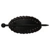 Gravity Threads Oval Hair Pin with Edge Weaving - Dark Brown