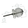 Nicola Spring Glass Cupboard Drawer Handle Knob