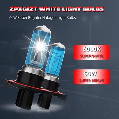 ZPXGIZT Light Bulbs Fit For Ford Flex 2009-2019, High Performance Halogen Headlight Bulb And License Plate Lights Combo, 9008 H11 High Low Beam Fog Lights, 6000K White Light, Pack of 6