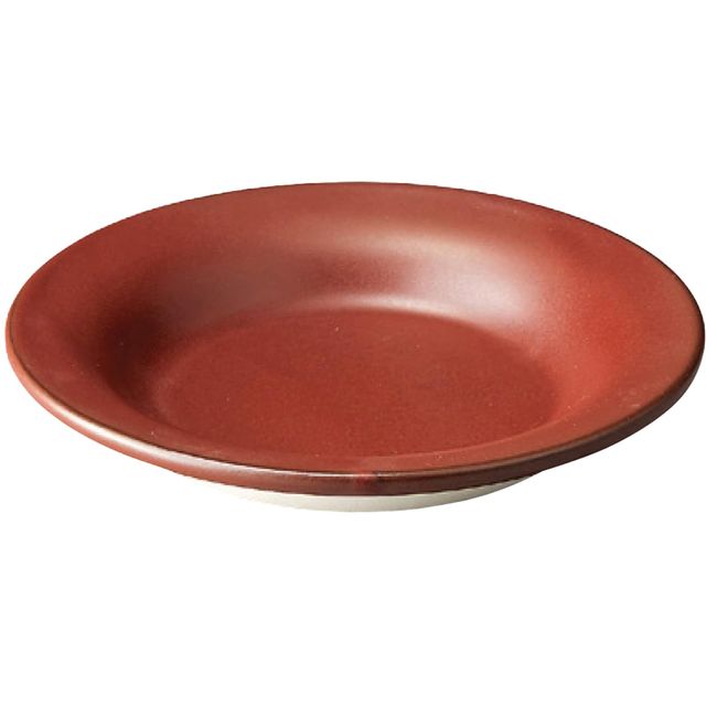 Banko Ware 17677 Heat-resistant Tableware, Yanagawa Hot Pot, Small Size, Red Tea