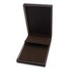 CuteBox Elegant Matte Brown Necklace Box with Reversible Insert