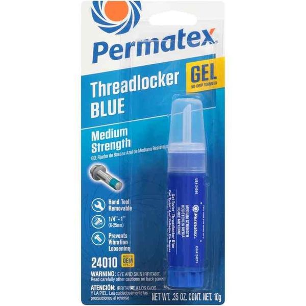 Permatex® 24010 - 10g Medium Strength Threadlocker Blue Gel