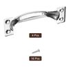 sourcing map Gate Handle Pulls, 4Pcs 5-inch/119mm Long Door Pull Handles with Screws for Cabinet Drawer Hardware Handles Pulls