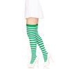 LEG AVENUE Damen Striped Strumpfhose, Weiß, Einheitsgröße EU