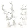 2 X 50mm White Plastic Coated Spring Steel Tool Clips