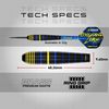 RED DRAGON Luke Humphries Coolhand 22g Brass Darts Set with Flights and Stems - Includes Checkout Card