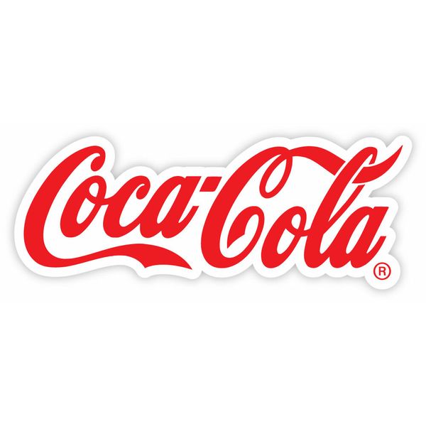 Coca-Cola Coca Cola sticker decal 8" x 3"