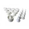 10 x Blauglas Flasche je 30 ml mit DIN18 Gewinde & Deckel