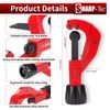 Sharp-tec 3-32mm Pipe Cutter, Adjustable Pipe Slice, Tube Cutter with Deburring Blade, Cutting Wheel Replacable