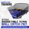 iPong Carbon Fiber Table Tennis Ball Catch Net - Practice Net Attaches to Ping Pong Table for Ball Collection During Table Tennis Robot, Serve or Multi-Ball Training
