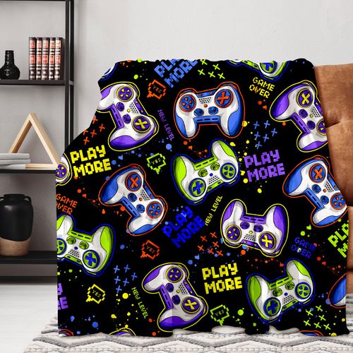 Cool Game Throw Blanket Lightweight Flannel Throw Classic Game Soft Comfy Plush Blanket for Home Decor Perfect for Sofa Office Traveling Camping Home (Cool Game,50x60in)