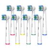 8X Electric Toothbrush Heads, ICOVE Compatible with Oral-B Braun Electric Toothbrush, Precision Clean Professional Brush Replacement Head for Oral B (8 Count, Pack of 1)