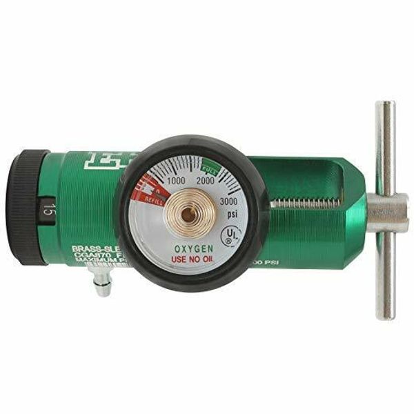 Ever Ready First Aid Oxygen Regulator CGA-870 Gauge Flow Rate with Wrench Key