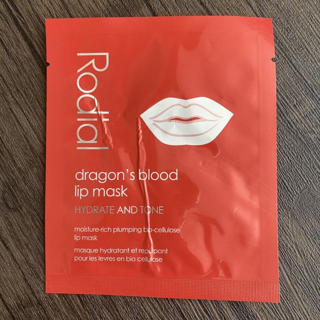 Rodial DRAGON'S BLOOD Lip Mask Moisture-Rich Plumping Bio-Cellulose .2 oz/5g New