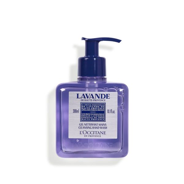 L'OCCITANE Lavendel-Handwäsche, 300 ml, luxuriöse Flüssigseife, ätherisches Lavendelöl, spendet Feuchtigkeit und reinigt, farblos