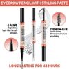 Brow Pen and Brow Gel 2-in-1 (2#, 1 Set)