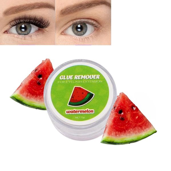 Lash Extensions Remover Cream,Mild Eyelash Remover for Extensions,Fast Acting Removing Glue Cream,Eye Lash Cleanser,Eyelash Extension Remover,Eyelash Glue Remover Individual Lashes(Watermelon)