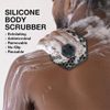 Silicone Back Scrubber for Shower, Bath Body sponge. Back Washer Back Cleaner