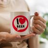 I Love Beer - 10oz Ceramic Mug