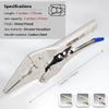 FIRSTINFO H5429 Patented Self-Adjusting Locking Plier, Automatic Locking, Long Nose, 7-Inch