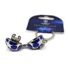 UEFA Champions League Keyring Starball with Mini Trophy Replica, multicoloured