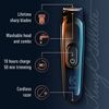 King C. Gillette Cordless Beard Trimmer for Men, Kit includes 1 Trimmer, 3 Interchangeable Combs, 1 Cleaning Brush, 1 Charger, 1 Travel Bag, BLUE