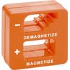 Demagnetizer and Magnetizer - Orange - for Screwdrivers Tips, Screws, Drill Bits