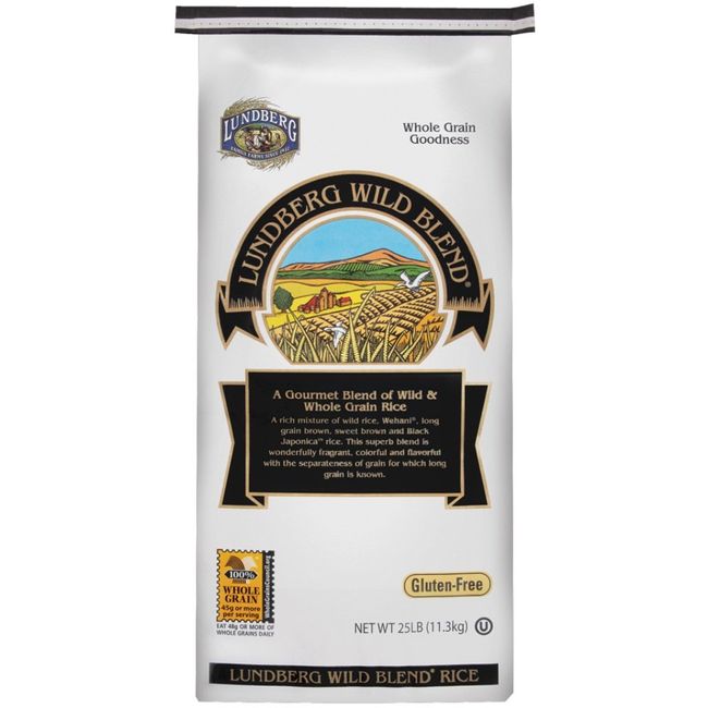 Lundberg Family Farms Organic Wild Blend Gourmet Brown Rice, Packaging May Vary, 400 Ounce (Pack of 1)