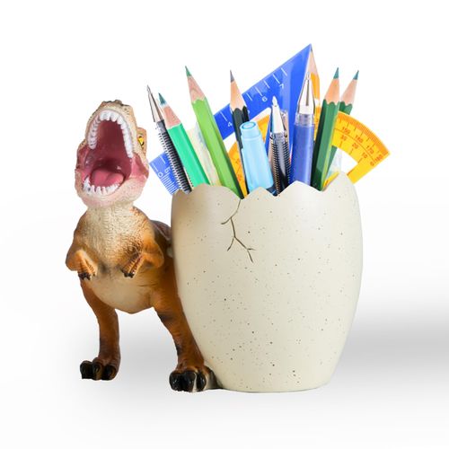 Banllis Dinosaur Pen Holder & Pencil Holder for Desk, Trex Desk Accessories Jurassic Park Office School Supplies, Dino Toothbrush Holder, Idea Gifts for Adults Kids Women Men