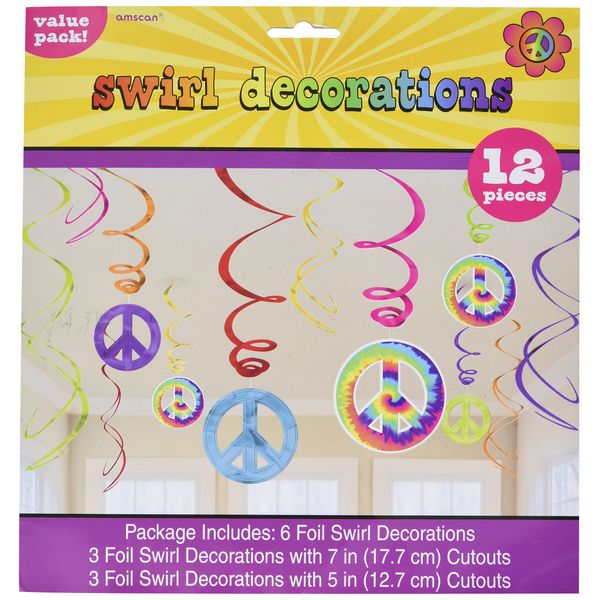 Amscan 670148 60s Groovy Swirls Decorations