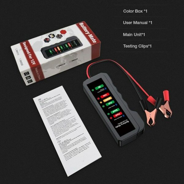 12V BM310 Car Battery Analyzer Digital LED Battery Load Tester Diagnostic Tool