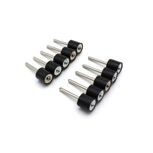 TEMO 10 pc 1/2 Inch Rubber Mandrel Sand Drum Holder 1/8 Inch Shank for Dremel Rotary Tools