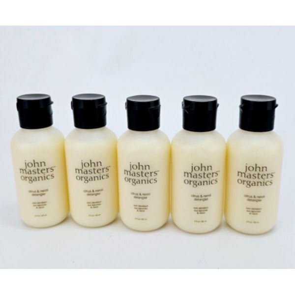 John Masters Organics Citrus Neroli Detangler 2 oz Lot of 5 Travel Size Leave In