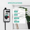iPower Variable Inline Fan Speed Controller Electronic Blower Adjuster HVAC Controls, One Switch with 3 Settings for Hydroponics Vent Duct Exhaust, Black