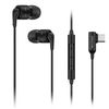 SoundMAGIC E80D USB-C In-Ear Stereo Headphones, Right Angle Plug, Inline Controller, Metal Housing, 10mm Dynamic Driver, Waterproof, Dustproof, Black
