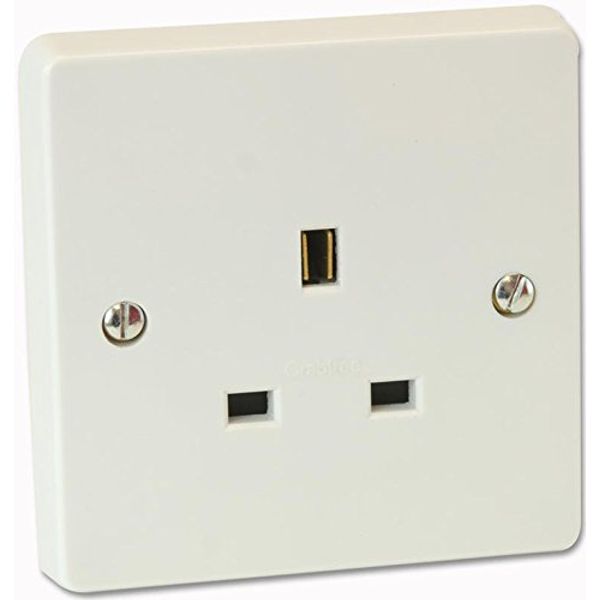 1 Gang UNSWITCHED Socket | SWITCHES/Socket OUTLETS Switch RANGES Electrical, 1 X Qty - 7255