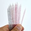 100 Pcs Crystal Cuticle Sticks, Double Heads Cuticle Pushers Sticks Remover, Nail Art Manicure Pedicure Tools (Pink)