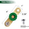 2x Battery Terminal Quick Disconnect Switch Side Post Battery Shut/Cut Off Brass