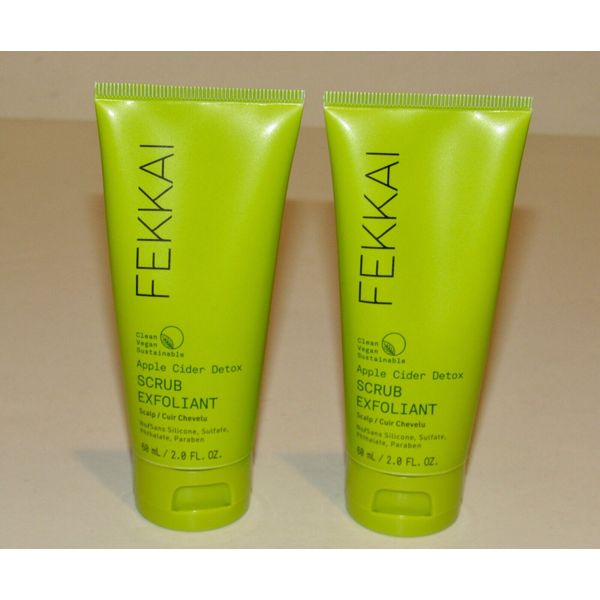 2 Fekkai Apple Cider Detox Scalp Scrub Exfoliant 4 Oz Total Travel Size SEALED