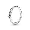 PANDORA Passions Sterling Silver Star Ring with Clear Cubic Zirconia, 52, Sterling Silver, Cubic Zirconia