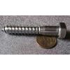 Zinc Hex Head Lag Screw 3/4 Hex Size 1/2 Thread x 3.00" Length, 10 pcs