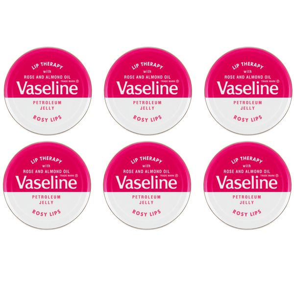 Vaseline Lip Therapy Petroleum Jelly 20g With Rose & Almond Oil Rosy Lips