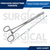 2 Ferguson Angiotribe Forceps 6.5" Straight & Curved Veterinary Set German Grade