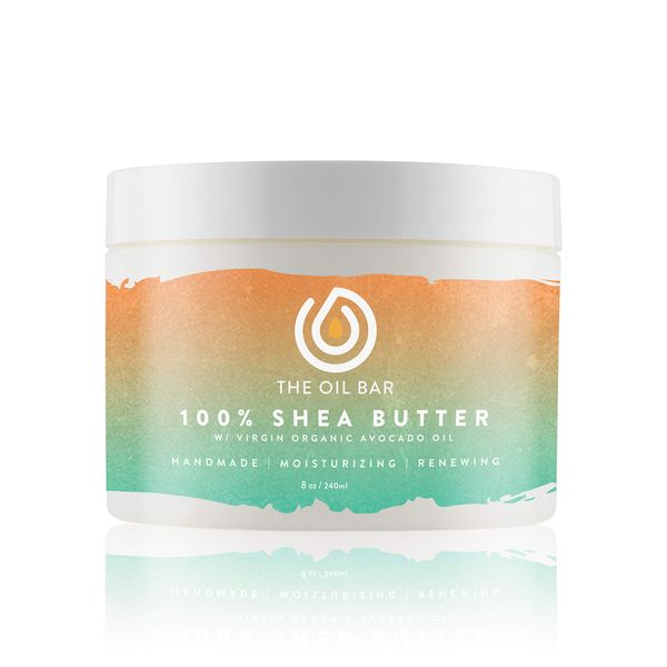 The Oil Bar 100% Shea Butter with Virgin Organic Avocado Oil (Amber White)