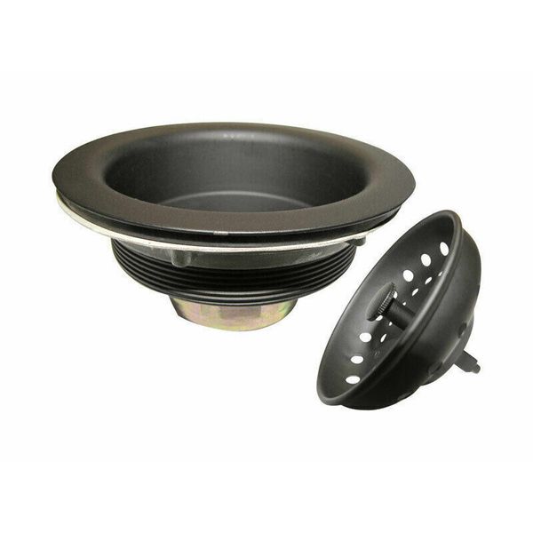 Keeney K5414BLK Stainless Steel Black Work Horse Sink Strainer 4-1/2 in.