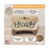 Neater Feeder - Express Model - Mess-Proof Dog Bowls (Medium/Large, Cappuccin...