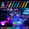 4*Led light strip for Car Inside car Lighting interior Glow Color Remote control